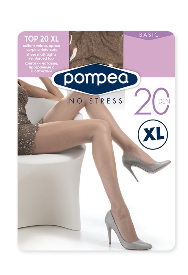 TOP 20 XL - EVERY DAY TIGHTS WITH ELASTANE, MATT