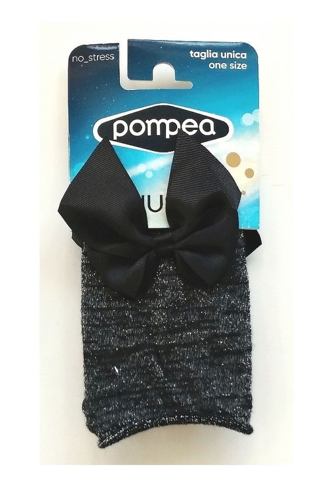 NETTUNIA - X'MAS SPECIAL ANGLE SOCKS WITH LUREX  AND BOW