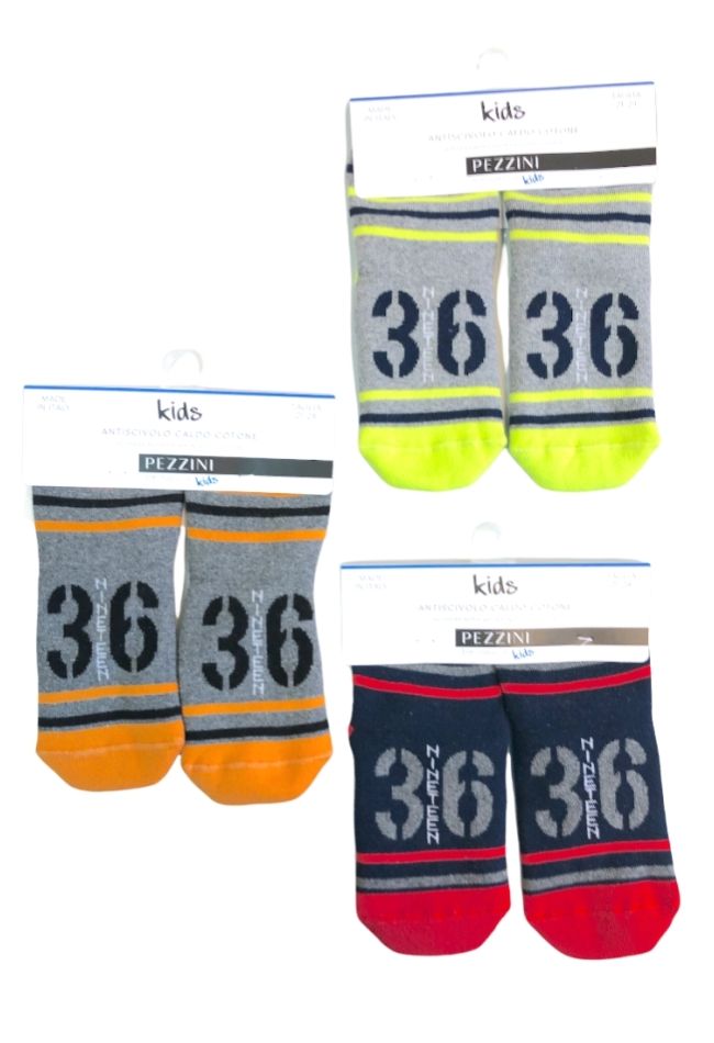 BOY COTTON FASHION SOCKS WITH ABS AND STRIPES #36 PATTERN