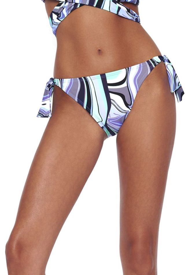 WOMAN BIKINI BOTTOM SIDE TIE PRINTED MODERATE BACK COVERAGE-STYLE ME UP