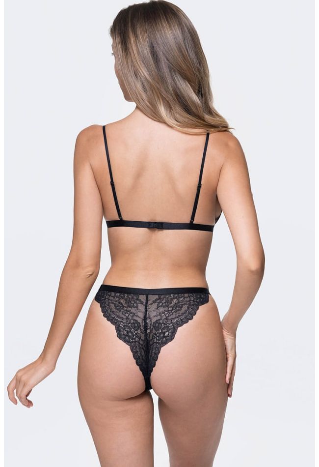 GALA-2PP WOMAN TANGA ECO LINE WITH LACE AND LUREX WAISTBAND