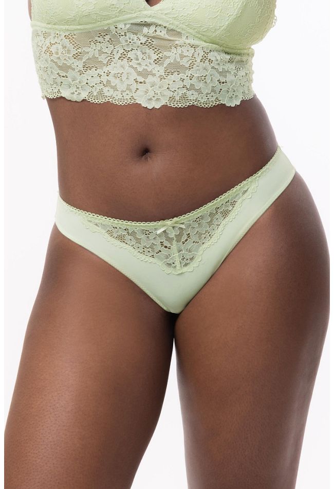 MILO-3PP 3-PACK WOMAN BRAZIL MICROFIBRE KNICKERS WITH FLORAL LACE