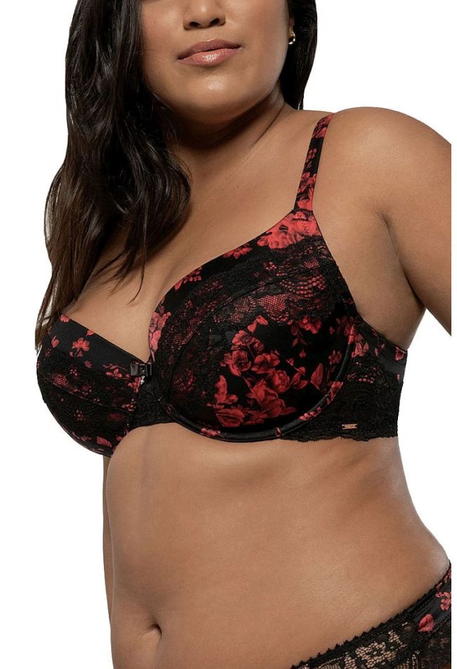 DORINA Curves Anderson Floral 3/4 Cup Padded Underwire Bra