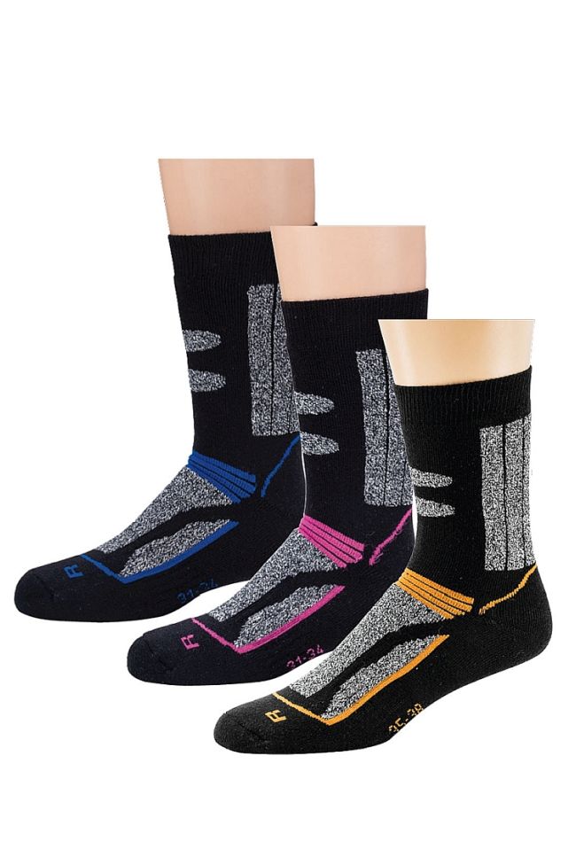 CHILDREN THERMAL SPORT SOCKS WITH PROTECTIVE PADDING