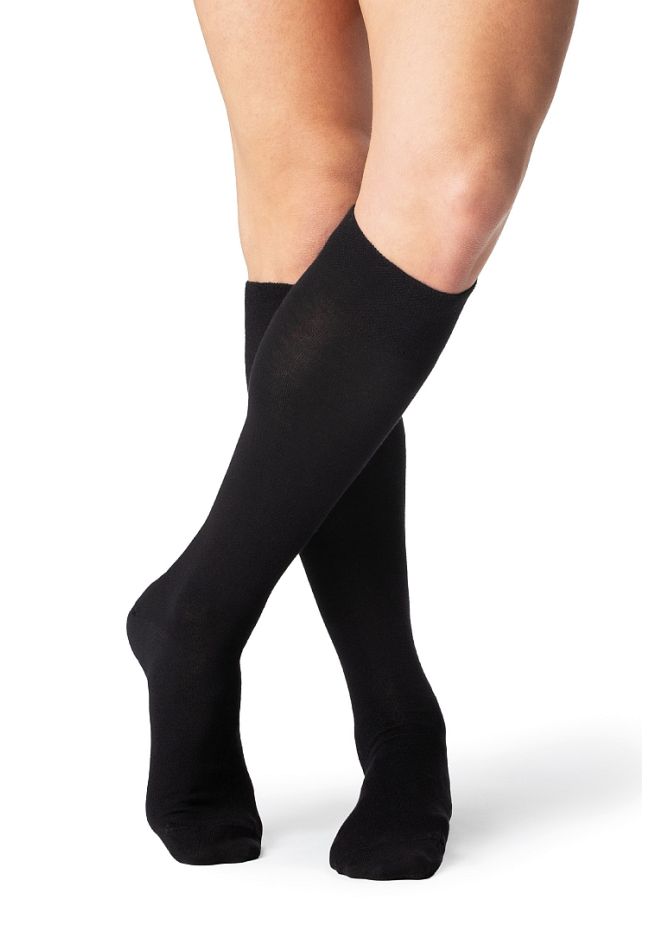 MAN LONG COTTON THERMAL PLAIN SOCKS WITH SEAMLESS TOES