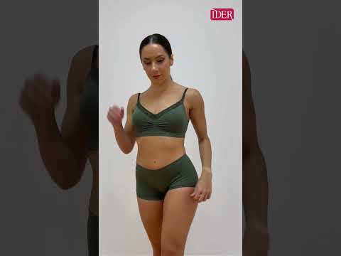 EASY LACE WOMAN SEAMLESS SOFT MICROFIBRE BRALETTE WITH LACE BACKLESS MOLDED REMOVABLE CUPS AND ADJUSTABLE STRAPS